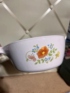 Corning Ware Wildflower 2.5 cup Sauce Pan Handle w/ Spout P-89-B VTG - Picture 1 of 8