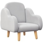 ZONEKIZ Kids Armchair Toddler Sofa Chair Cloud-Shaped for 1.5-3 Years Grey