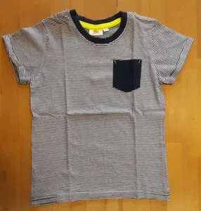 T-Shirt NKD Gr. 122/128 blau weiß gestreift - Bild 1 von 3