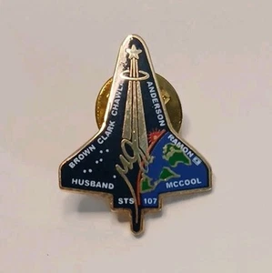Vintage authentische NASA STS-107 Space Shuttle Columbia ISS Hutnadel / Anstecknadel Boeing - Bild 1 von 4