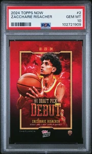 2024 Topps Now Zaccharie Risacher #2 PSA 10 - Picture 1 of 2