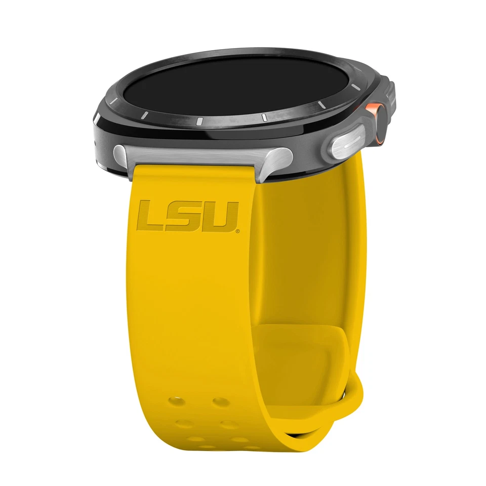 Correa de reloj LSU Tigers de silicona grabada para Samsung Galaxy Watch Ultra Foto 1 de 1