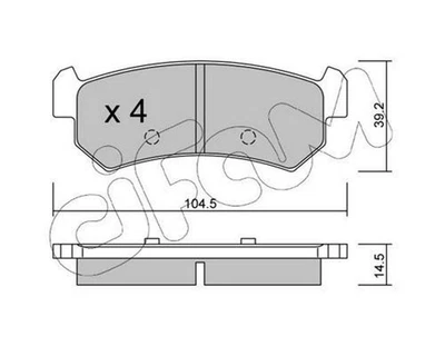CIFAM Plaquettes de frein Arrière pour CHEVROLET NUBIRA Kombi Plaquettes de - Photo 1/4
