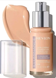 Revlon Illuminance Skin-Caring Foundation 213 Light Natural 1 oz. - NEW - Picture 1 of 3