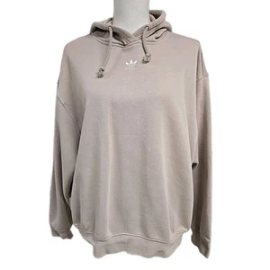Adidas Pullover Sudadera con Capucha Forrada de Vellón Marrón Claro Para Mujer Talla S - Imagen 1 de 8