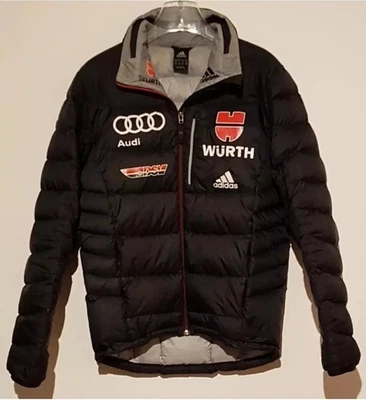 DSV Adidas Daunenjacke Audi Skijacke Jacke Gr. 46 Teamjacke Anorak Schwarz Black - Bild 1 von 4