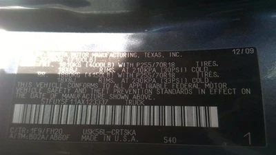 Used Transfer Case Control Module fits: 2010 Toyota Tundra Transfer Case RH dash - Image 1 of 4