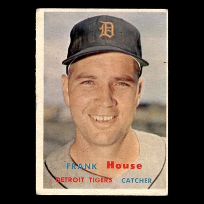Frank House #223 1957 Topps Detroit Tigers Baseball Card MLB EX - Image 1 of 3
