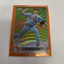 2022 Topps Chrome Jack Flaherty Orange Refractor 11/25