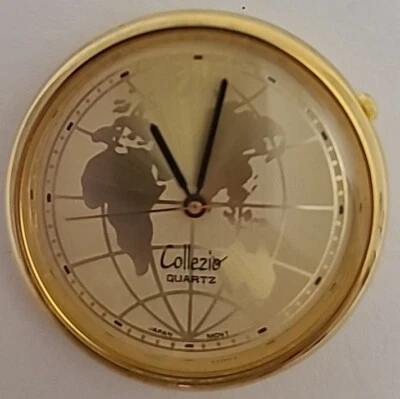 Vintage Collezio Quartz Pocket Watch with " Old World Map" on face, New Battery - Image 1 of 4