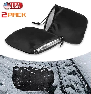 2pcs Universal Car Side View Mirror Cover Rearview Snow Ice Protection Cover USA - Picture 1 of 15