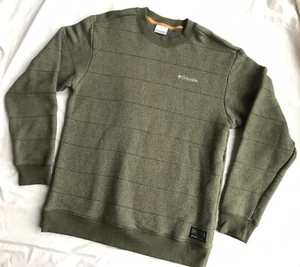 Maglione uomo Columbia taglia M cotone pullover girocollo verde - Foto 1 di 8
