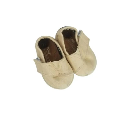 Toms Classic canvas shoes natural white baby 3 - Image 1 of 3