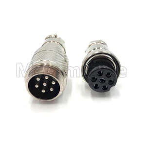 GX20 7Pin Aviation Plug Male&Female Metal Connector，Docking Plug Socket - Picture 1 of 6