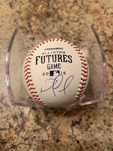 Nomar Mazara Signed 2015 Futures Game Baseball - Picture 1 of 2