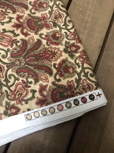 Mill Creek Red Green Floral Fabric Home Decor Accent 56x3y - Picture 1 of 7