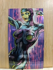 WILD C.A.T.S.🏆1993 Chrome Widevision VOID #7 LARGE Trading Card🏆FREE POST - Picture 1 of 2