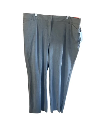 Fashion Bug Secret Slimmer Staright Leg Gray Pants Sz 22W Petite NWT - Image 1 of 4