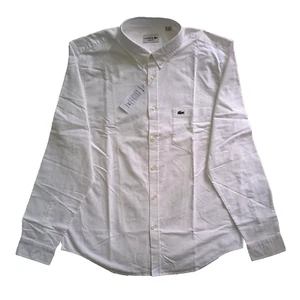 Lacoste Hemd Freizeit Business Gr. Dt. XXL/ 54-56 KW 43 Italy, 100% BW Krokodil - Bild 1 von 10
