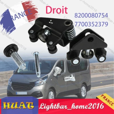 NEUF ROULEAU GUIDAGE PORTE COULISSANTE DROIT SET Pour RENAULT TRAFIC 2 2001-2014 - Photo 1/4
