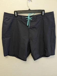 Vissla Herren Boardshorts 38 schwarz/türkis 7" Kokosnuss Poly Stretch Surf DaFiN Hawaii - Bild 1 von 12