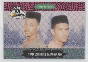 1991 Pro Set MusiCards Yo! MTV Raps Super Lover Cee & Casanova Rud #74 0jk3