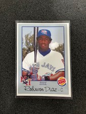2002 Medicine Hat Blue Jays Burger King Robinson Diaz #13 Baseball Cards