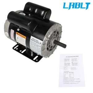 LABLT 3HP Air Compressor Electric Motor SPL 3450RPM 56Frame 1Phase 115/230v 5/8" - Picture 1 of 12