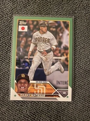 MANNY MACHADO 2023 Topps Japan Edition Jade Green Parallel /75 Padres #206 - Image 1 of 2