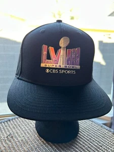 CBS Sport TV Crew Genuine Vegas Super Bowl 2024 Baseball Cap Raised Logo Adj Fit - Picture 1 of 4