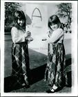 1972 Children Gina Caruso Sister Debra Linda Holland School 8X10 Vintage Photo