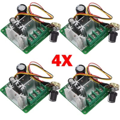 4pc 15A 6V-90V Pulse Width Modulator For PWM Stepless DC Motor Speed Controller - Image 1 of 4