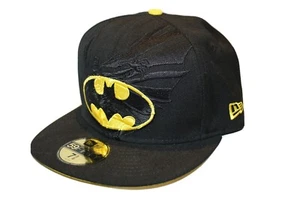 Batman DC Marvel Comics Hero New Era 59FIFTY Character Basic Black FITTED CAP - Picture 1 of 5