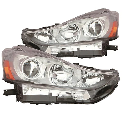 Headlights Set Halogen For 2015-2017 Toyota Prius V - Image 1 of 4