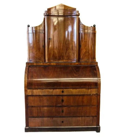 Early 19th Century Danish Mahogany Chatol Secretary Cover