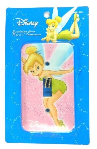 NUEVO Disney Tinker Bell Tinkerbell Luz Interruptor Placa Cubierta PLACA DE INTERRUPTOR ROSA #564 Foto 1 de 1