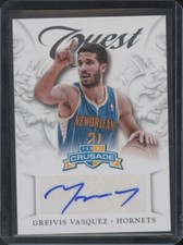 2012 Panini Crusade #98 Greivis Vasquez Quest Autographs Near Mt or Better