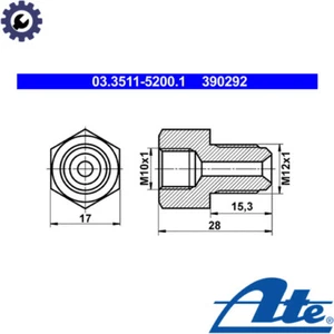 ADAPTER BRAKE LINES 03.3511-5200.1 FOR HANOMAG MAGIRUS-DEUTZ MERCEDES-BENZ SAAB  - Picture 1 of 6