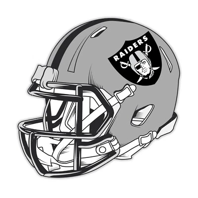 RAIDERS Football Helmet Sticker OAKLAND LAS VEGAS Vinyl Decal Car Truck Stickers - Image 1 of 4