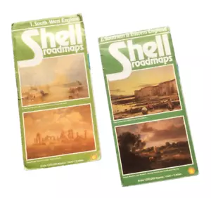 Two Shell Road Maps 1981 Vintage. Southern & Eastern, South - West England. - Picture 1 of 24