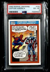 1990 Impel Marvel Universe Spider-Man Presents Captain America PSA 6 #157 - Picture 1 of 2