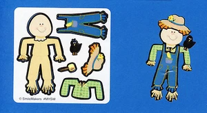 10 Vogelscheuche Aufkleber selber machen - Party Gastgeschenke - Belohnungen - Bild 1 von 1