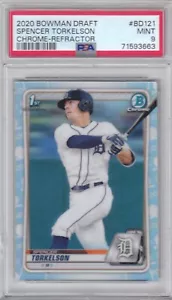 2020 Bowman Chrom Entwurf Refraktor Spencer Torkelson Karte #BD121 PSA 9 (3663) - Bild 1 von 2