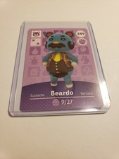 Beardo # 249 Animal Crossing Amiibo Card AUTHENTIC Series 3 NEW NEVER SCANNED!