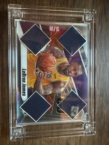 🔥🔥🔥LeBron James Quad Patch 18/50 22-23 Jersey Fusion Lakers🔥🔥🔥 - Picture 1 of 2