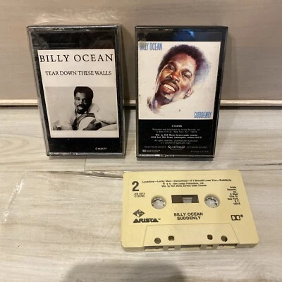 Billy Ocean Cassette LOT - NEW Tear Down These Walls & Suddenly VG+ - Image 1 of 4