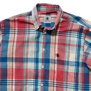 Southern Proper Shirt Mens M Plaid Long Sleeve Button Up Black Lab *Read* - Picture 1 of 9