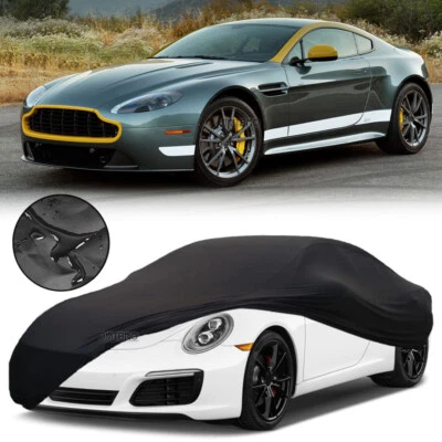 Cubierta de coche satinada elástica interior exterior impermeable para Aston Martin V8 Vantage Foto 1 de 4