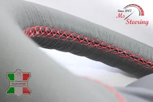 PARA CITROEN BERLINGO 2 08+ - CUBIERTA VOLANTE CUERO GRIS, BORDES CERRADOS, RE - Imagen 1 de 6