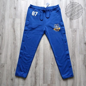 Polo Ralph Lauren Logo Fleece Tear-Away Jogger Pants - Blue - Medium - Picture 1 of 24
